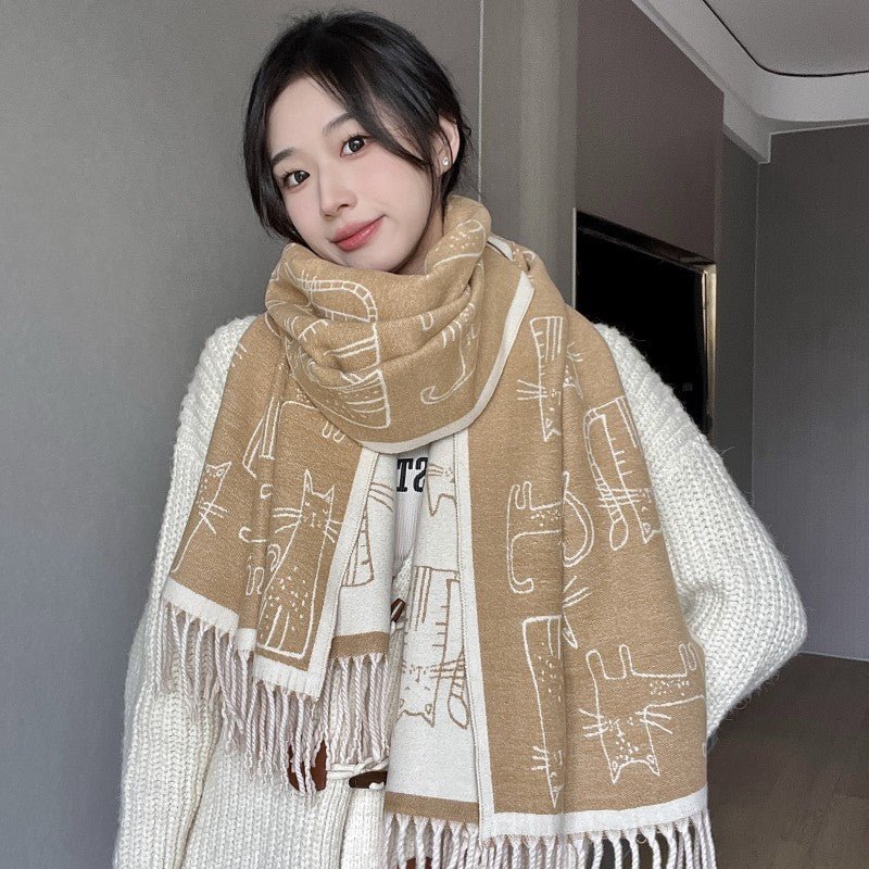 Thick Warm Scarf- Cashmere
