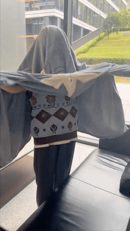 Cute Shark Sleeping Shawl