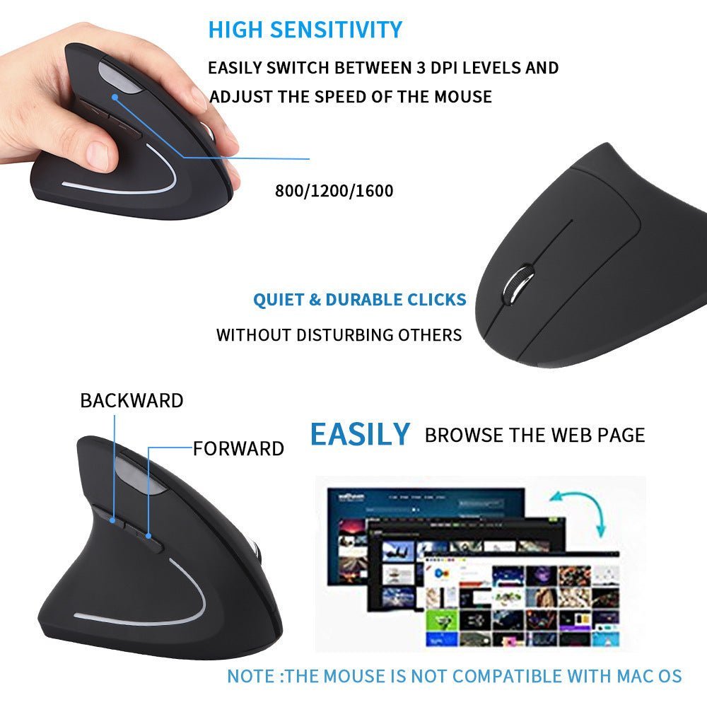 Left Hand Wireless Mouse