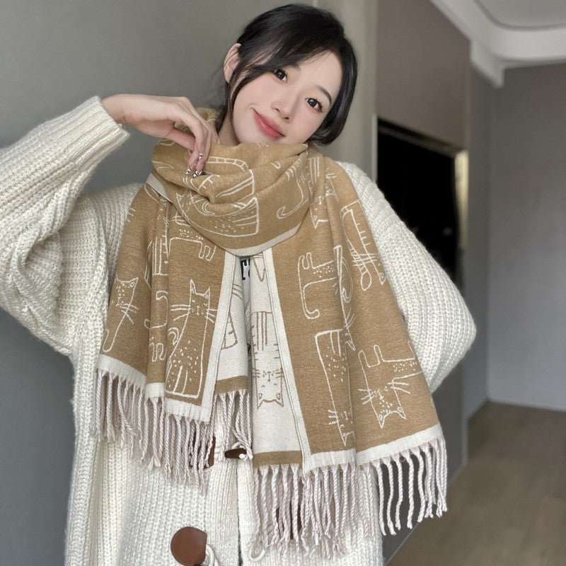 Thick Warm Scarf- Cashmere