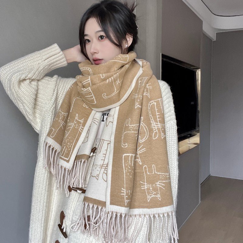 Thick Warm Scarf- Cashmere